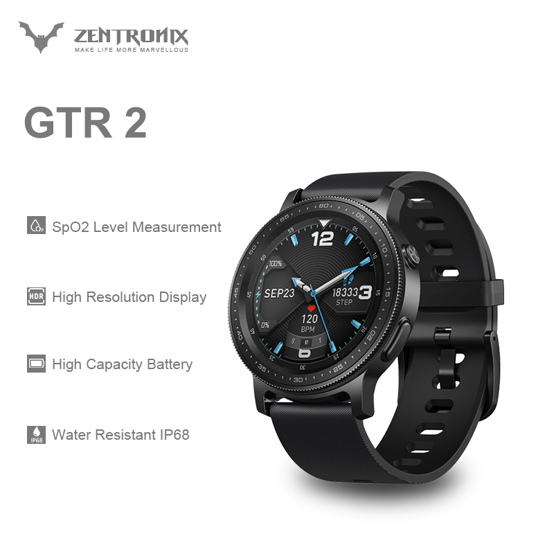 New 2021 Zeblaze GTR 2 Smart Watch Receive/Make Call Health&Fitness Monitor Long Battery Life Smartwatch Water Resistant IP68