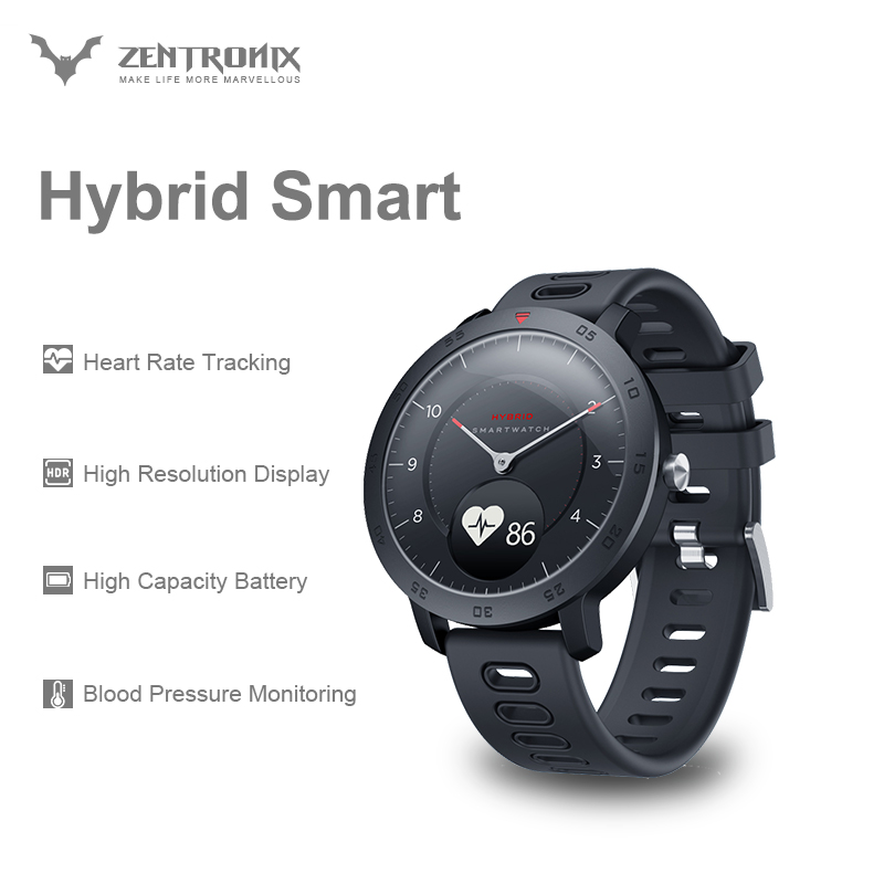 Zeblaze Hybrid Smartwatch Heart Rate Blood Pressure Monitor Smart Watch Exercise Tracking Sleep Tracking Smart Notifications