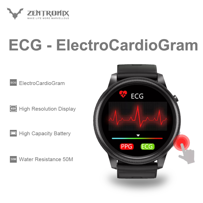 North Edge ECG Smart Watch For Men Women Smartwatch Android IOS IP68 Watches Temp Oxygen Blood Pressure Sports Fitness Clock