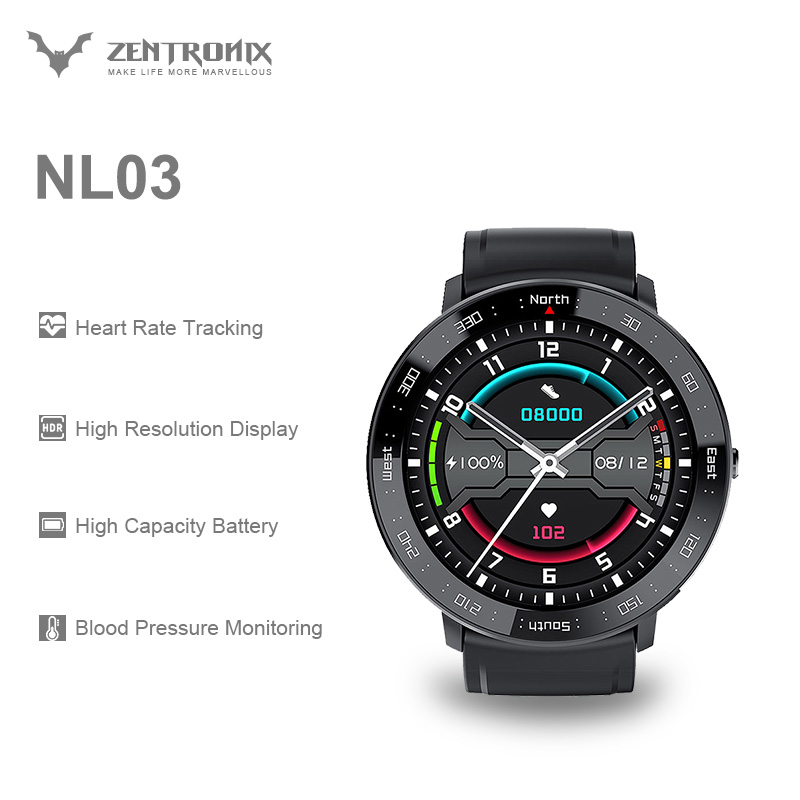 North Edge NL03 Men's Smart Watch Sport Heart Rate Blood Pressure Monitor Fitness Men Women Smartwatch For Android IOS